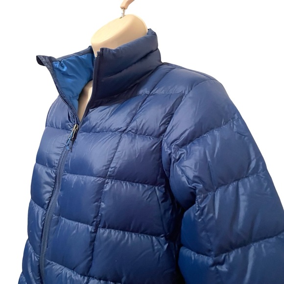 REI Co-Op Women’s Women's Puffer 650 Fill Down Jacket size Small Blue Warm! - Picture 3 of 11